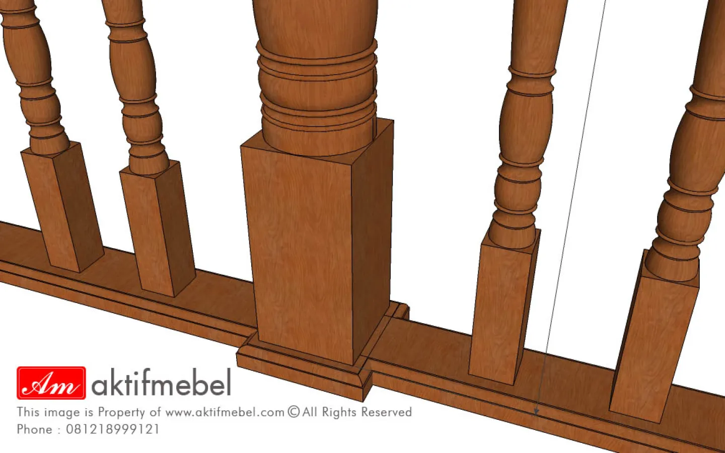 Ralling Kayu Hand Railing 2 design_illustrasi_tiang_anak