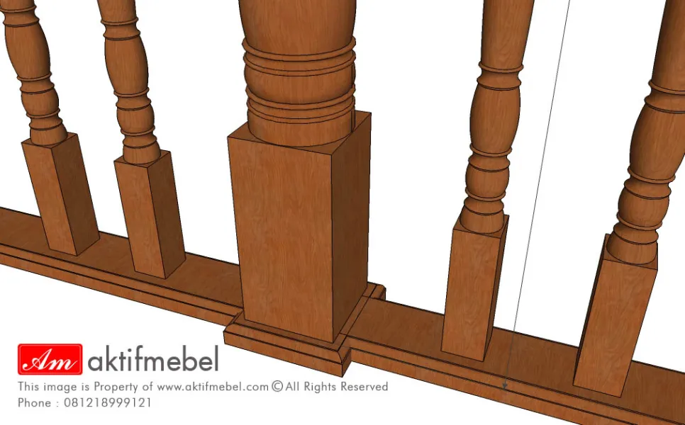 Ralling Kayu Hand Railing 2 design_illustrasi_tiang_anak