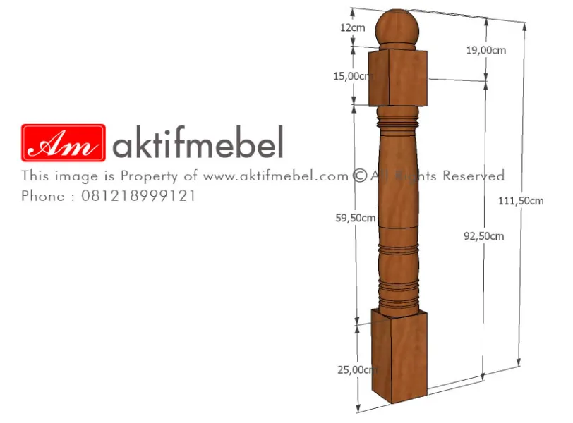 Ralling Kayu Hand Railing 5 detail_tiang_master_milamic