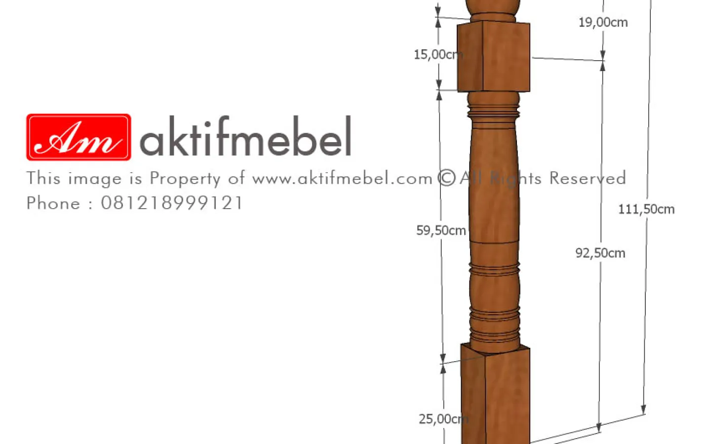 Ralling Kayu Hand Railing 5 detail_tiang_master_milamic