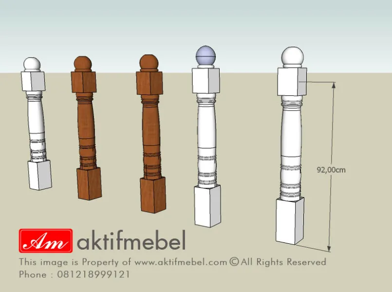 Ralling Kayu Hand Railing 12 jejeran_tiang_master